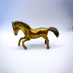 Vintage Brass Horse Figurine