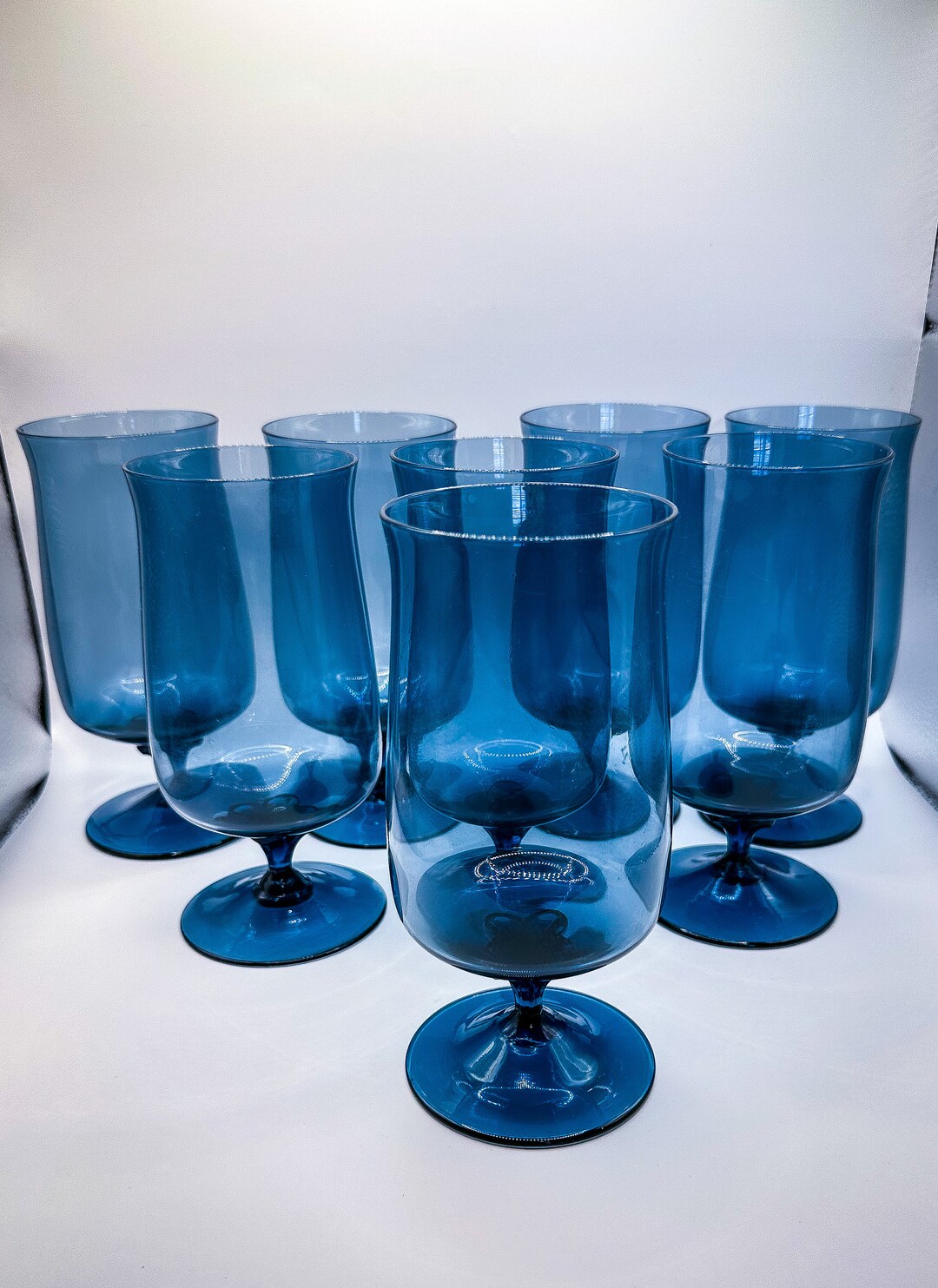 Vintage Blue Mist Lenox Iced Tea Glasses Set of 8 Etsy
