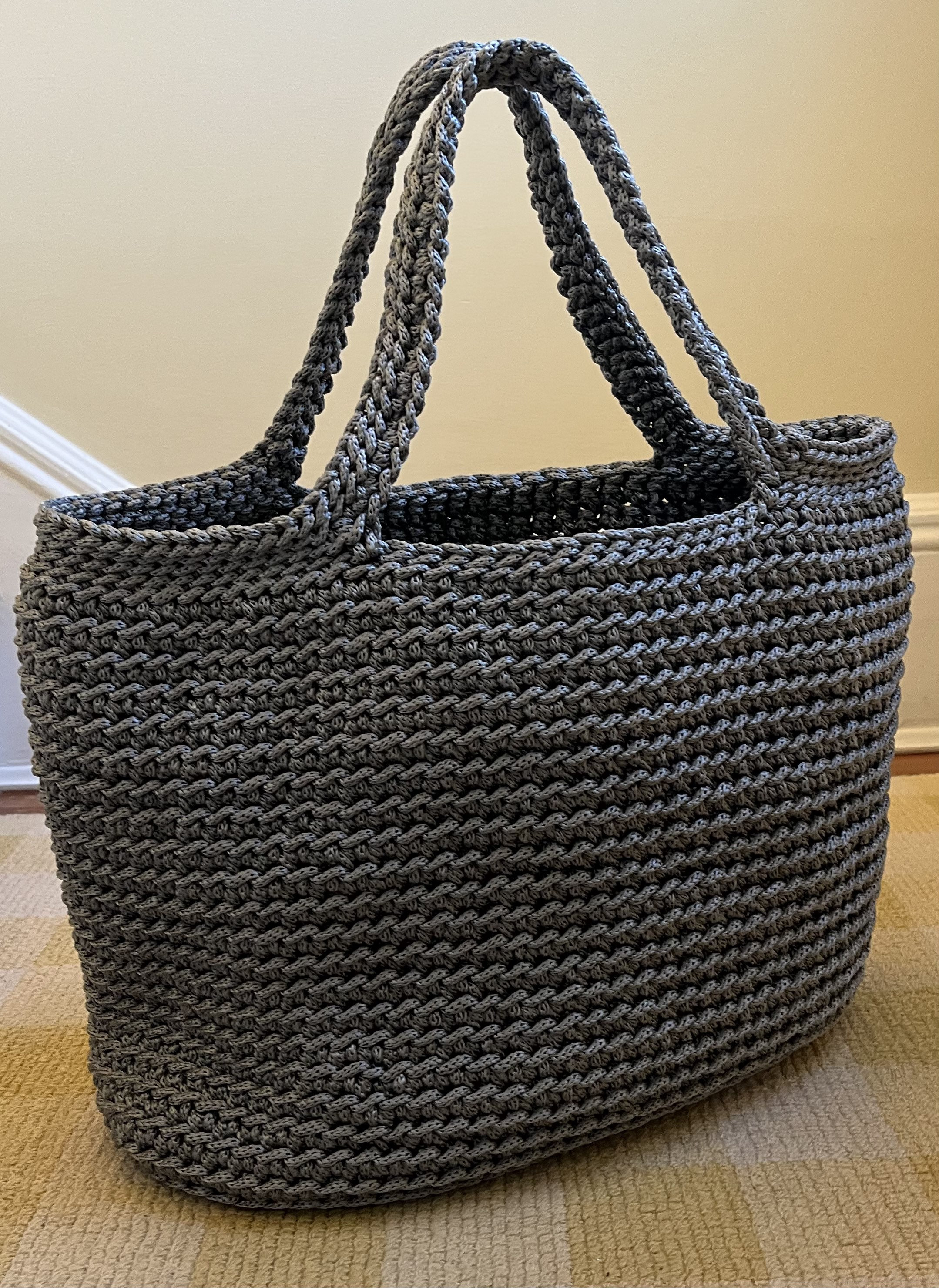 かぎ針編みトートバッグ、ハンドメイド、大型トートバッグ - Etsy 日本