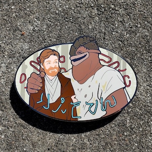 Obi-Wan Kenobi and Dexter Jettster Enamel Pin
