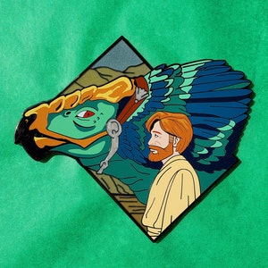 Obi-Wan Kenobi and Boga Enamel Pin