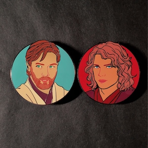 Obi-Wan and Anakin Enamel Pin Set Revenge of the Sith
