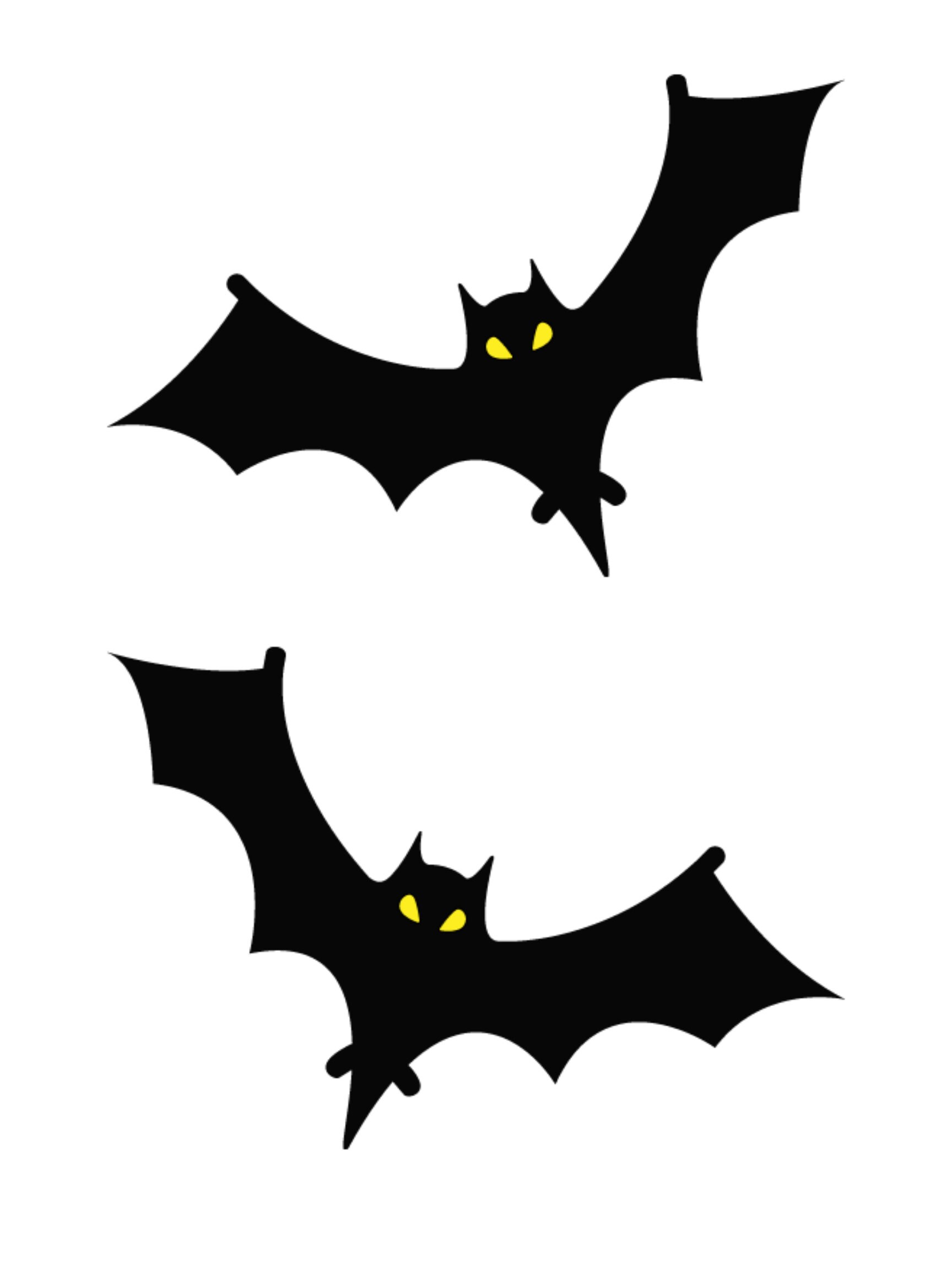Halloween Printable Home Decor, Halloween Paper Cutouts, PDF Digital ...