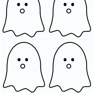 Halloween Printable Home Decor, Halloween Paper Cutouts, PDF Digital ...