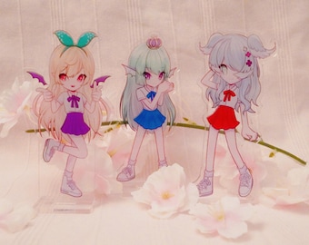 Lazulight x Odd Eye Circle Acrylic Stand | Pomu Rainpuff, Elira Pendora, Finana Ryugu