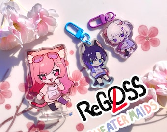 ReGLOSS Sweater Maids (Acrylic Charms, Acrylic Stands) | Hololive JP De_VIS, Hajime, Ao , Raden, Ririka, Kanade, VTuber Merch