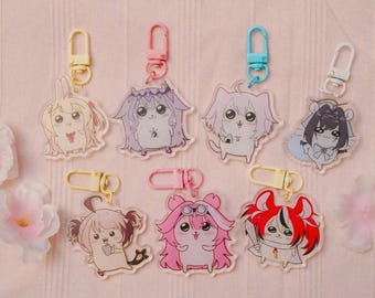 HOLOLIVE CHIIKAWA Acrylic Charms and Stickers | Gigi, Kronii, Bijou, Raora, Kanade, Okayu, Bae