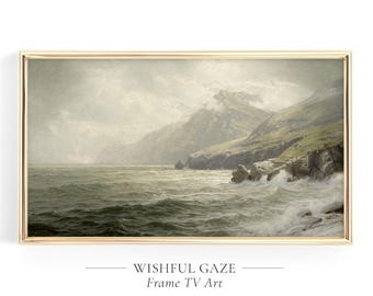 Donegal Bay Painting, Vintage Irish Landscape for Samsung Frame TV (Digital Download)
