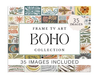 Boho Modern Art for Samsung Frame TV, 35 Piece Collection (Digital Download)