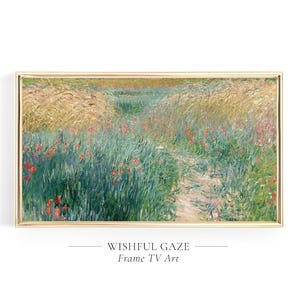 Samsung Frame TV Art Monet, Frame TV Art Claude Monet Painting, Frame Tv Art Green, Frame TV Art Cottage Garden Landscape, Frame Tv Flowers