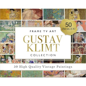 Samsung Frame TV Art Gustav Klimt, Frame TV Art Gustav Klimt Bundle, Gustav Klimt Painting, Frame TV Art The Kiss, Danae, Water Serpents