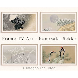 Samsung Frame TV Art Japan, Frame TV Art Kamisaka Sekka, Frame Tv Japanese Painting, Frame Tv Oriental Art, Frame Tv Art Set, Lg Oleg Tv Art