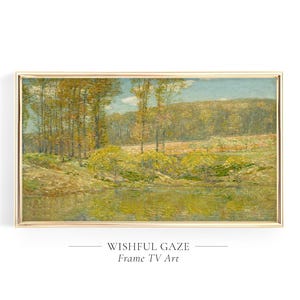 Samsung Frame TV Art Childe Hassam Painting, Frame TV Art Spring Painting, Frame TV Art Green, Frame Tv Art Trees, Frame Tv Art Inspo