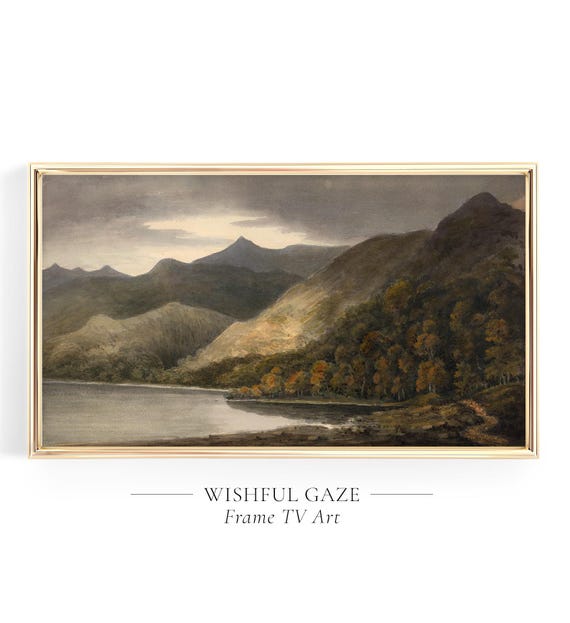 Samsung Frame TV Art, Vintage Killarney Ireland Painting (Digital Download)