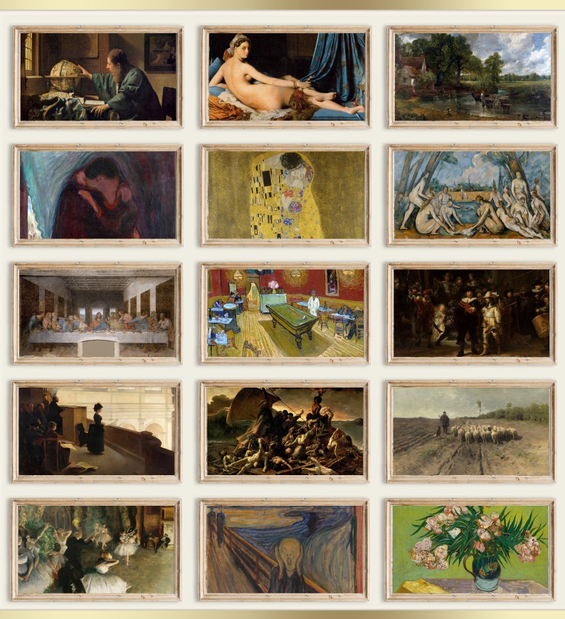 Samsung Frame TV Art, 60 Famous Paintings Bundle (Digital Download) image 4