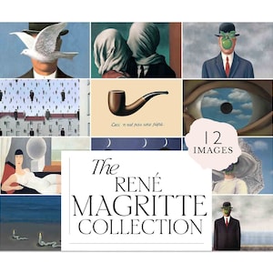 Rene Magritte, oeuvre d'art pour téléviseur Samsung avec cadre René Magritte