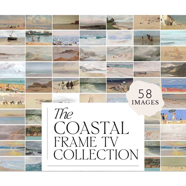 Samsung Frame TV Art Coastal Collection, Frame TV Art Bundle, Frame TV Artful Art, Tv Art Seascape, Digital Tv Art Beach, Frame Tv Art Set