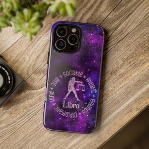 Libra Zodiac Phone Case – Stunning Galaxy Design for Libra Lovers