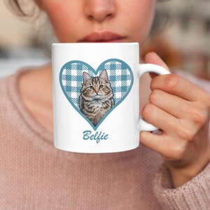 Custom Ceramic Mug with Your Pet's Portrait in Cartoon Style