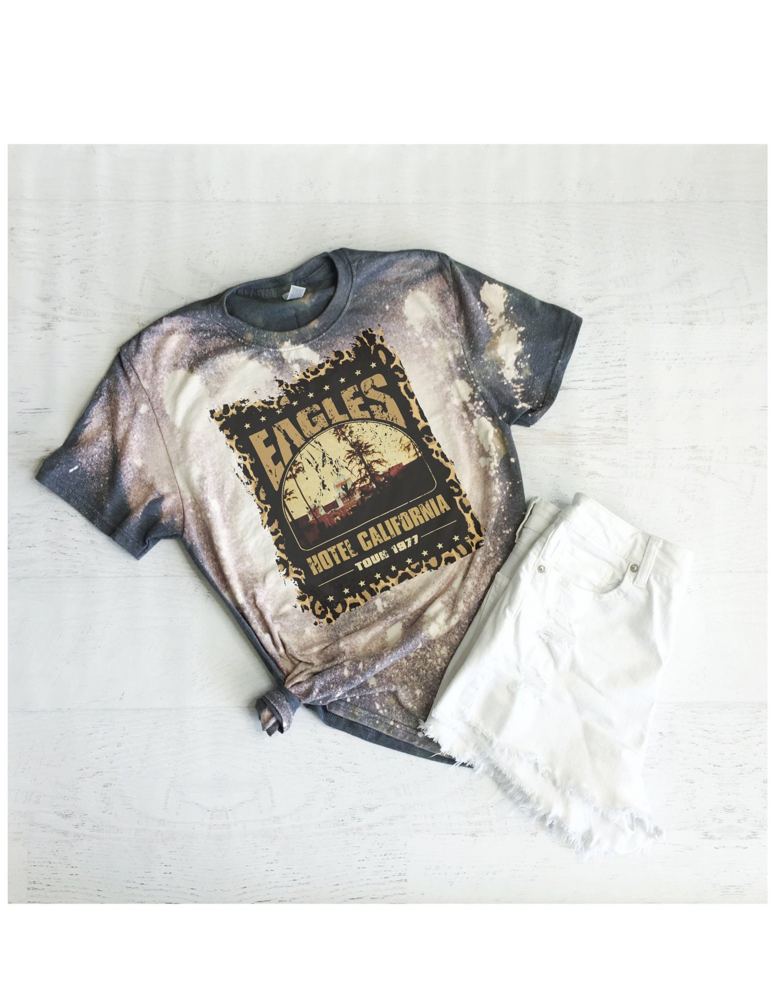 Eagles Bleached T-shirt - Etsy