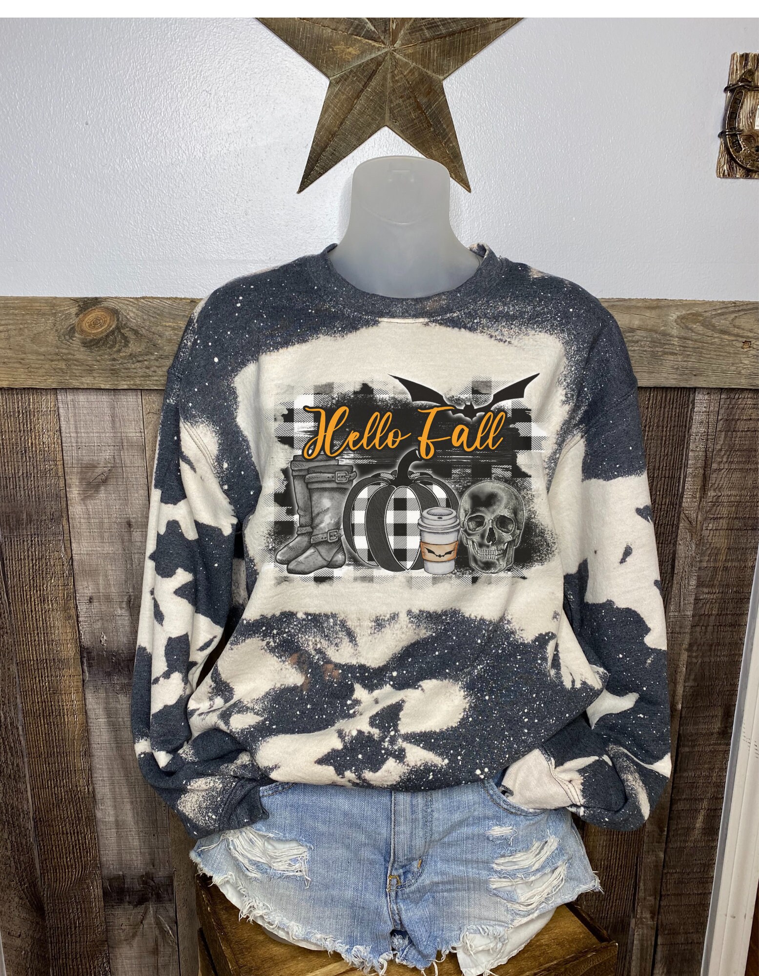 fall bleached sweatshirt