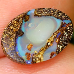 Wood Fossils 1.88Ct Natural Wood Fossils Boulder Oval Opal, Perfect for jewelry setting
