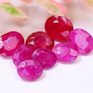2.68Ct Madagascar Ruby Pear Cut Lot, SI Clarity Heated Gemstones