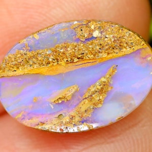 Pipe Crystal 2.96Ct Natural Pipe Crystal Boulder Oval Opal, Perfect for jewelry setting