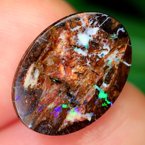 Wood Fossils 5.69Ct Natural Wood Fossils Boulder Oval Opal, Perfect for jewelry setting