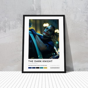The Dark Knight / Christopher Nolan / Minimalist Movie Poster / Digital Download