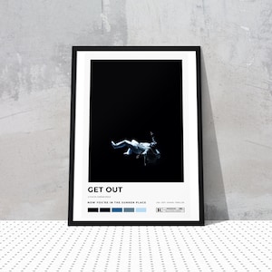 Ga weg/Jordan Peele/minimalistische filmposter/digitale download