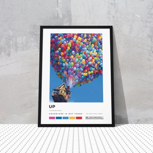Up / Pete Docter / Minimalistisches Filmplakat / Digitaler Download
