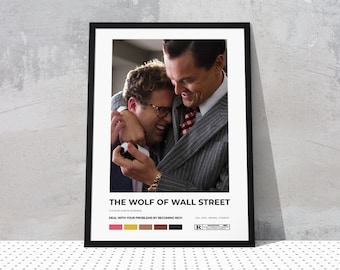 The Wolf of Wall Street / Martin Scorsese / Minimalist Movie Poster / Digital Download