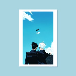 Carte postale printemps bleu