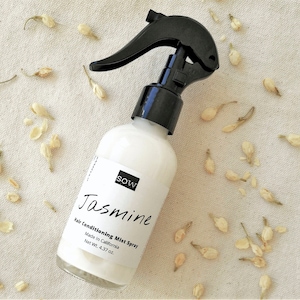 Jasmine Natural Leave In Hair Conditioner Spray | Vegan Cruelty-Free Handmade With Marshmallow Root Eco-Friendly Hair Perfume Milk Mist