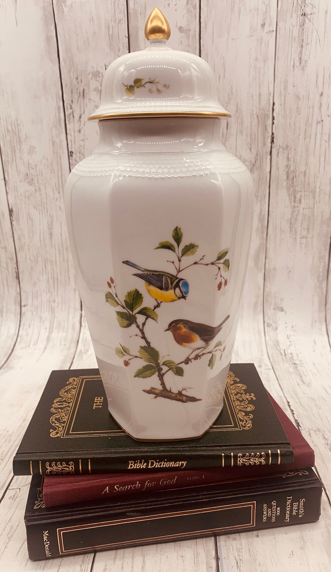Vintage Kaiser Porcelain Bird Ginger Jar Made in Germany Etsy