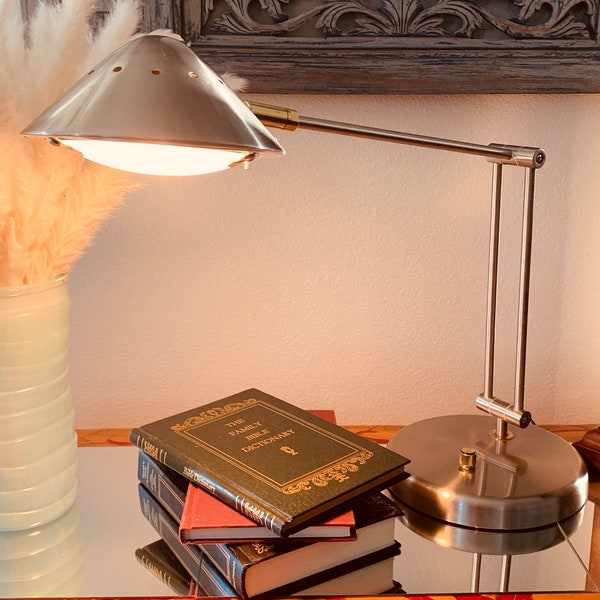 Vintage Mid-Century Chrome Adjustable Desk Lamp