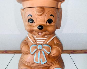 Vintage 1960s Twin Winton Sailor Mouse Cookie Jar