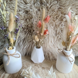Vase inkl. Trockenblumen I Raysin-Vase I Trockenblumen I Kerzenhalter Bild 1