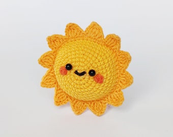 Sun Mini Crochet Pattern , Amigurumi Mini Star Crochet PDF Ebook , Beginners Nursery Crochet Kids Toy Pattern