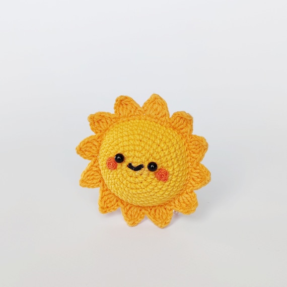 Sun Mini Crochet Pattern , Amigurumi Mini Star Crochet PDF Ebook , Beginners Nursery Crochet Kids Toy Pattern