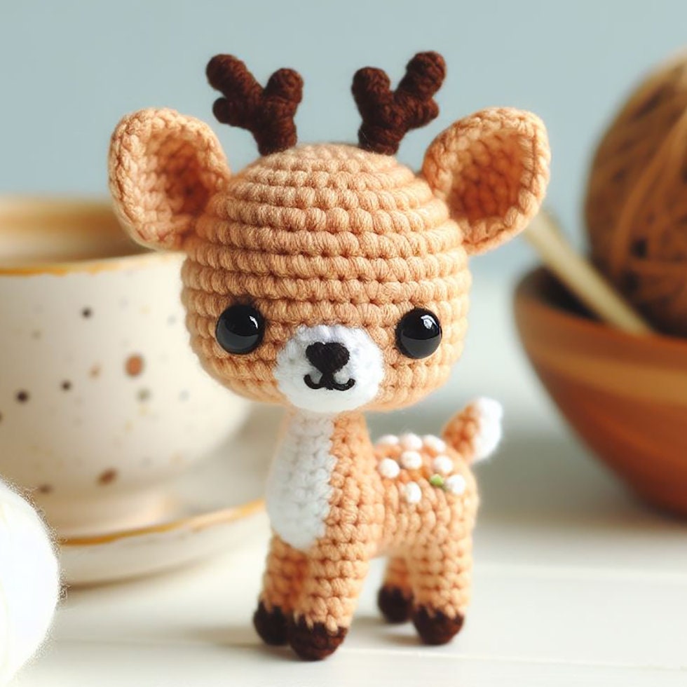 30 Deer Crochet Patterns for Woodland, Holiday, and Amigurumi Projects 14 Small Deer Mini Amigurumi