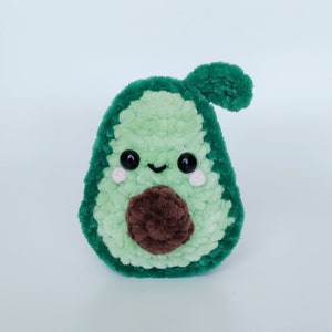 Avocado Crochet Pattern, Beginners Amigurumi Fruit Plush (PDF Pattern)