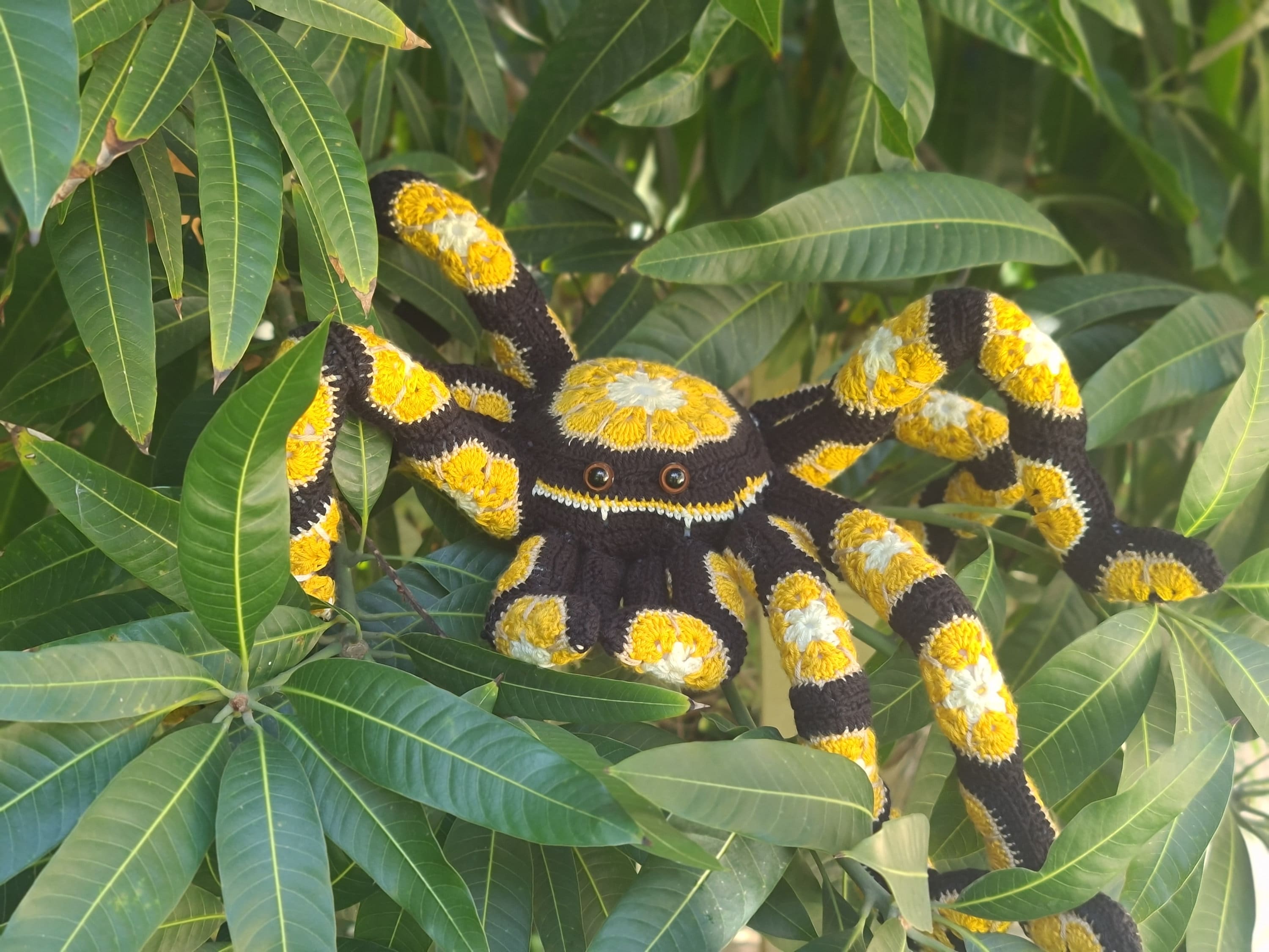 African Flower Spider Crochet Pattern Amigurumi Tarantula Etsy Canada