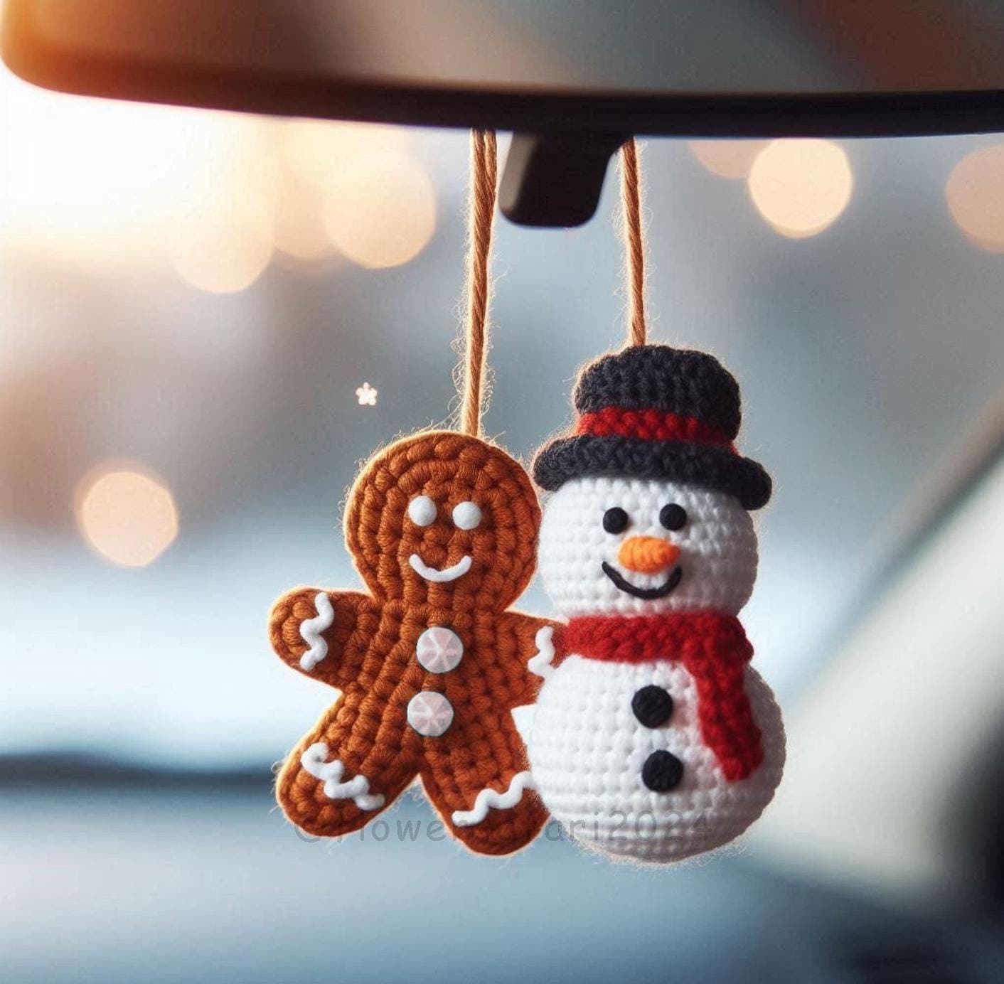 2 in 1 Gingerbread Man and Snowman Crochet