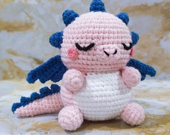 スリーピードラゴンの編みぐるみ編み図（PDF電子書籍） - Etsy 日本