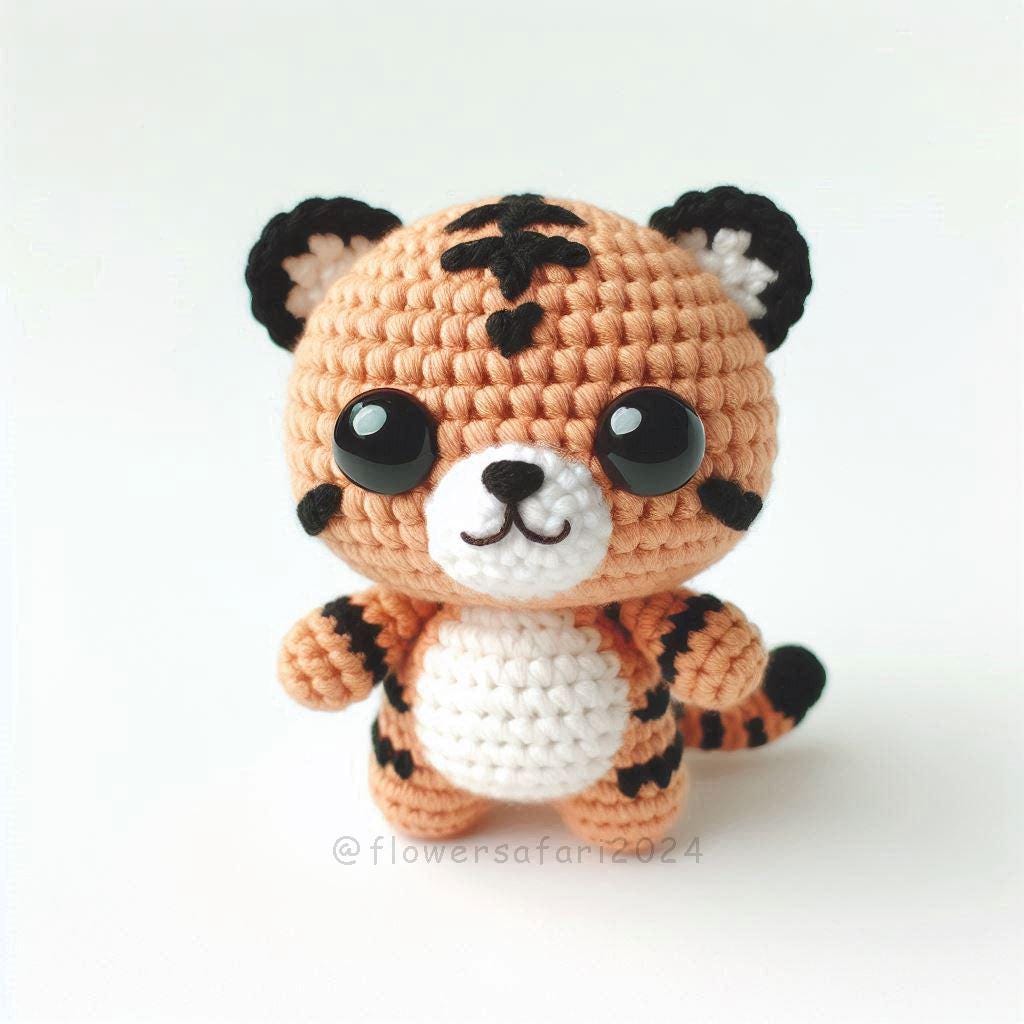 38 Tiger Crochet Patterns: Realistic, Cute, and Giftable Designs for Every Crocheter 35 Tiny Tiger Crochet