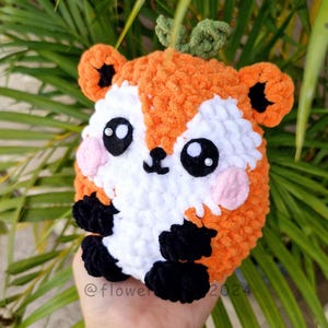 Low Sew Fox  Crochet PDF Pattern , Amigurumi Mini Easy Forest Animal Crochet Ebook , Beginners Small Crochet Kids Toy Pattern