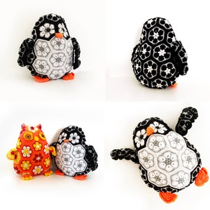 African Flower Penguin Crochet Pattern , Amigurumi Animal Crochet PDF Ebook , Penguin Doll Tutorial , Crochet Kids Toy Pattern image 4