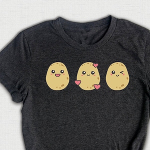 Cute potatoes Shirt, Potato Lover Gift, Vegetable Shirt, Vegetarian Shirt, Potato Lover Shirt, Cute Potato Shirt, Sweet Potato Shirt